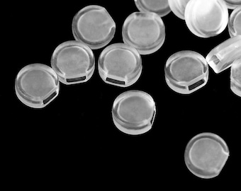 10 par (20 sztuk) Poduszeczki do kolczyków w rozmiarze XS, do konwerterów, mocowanie ciasnych klipsów lub kolczyków w stylu vintage