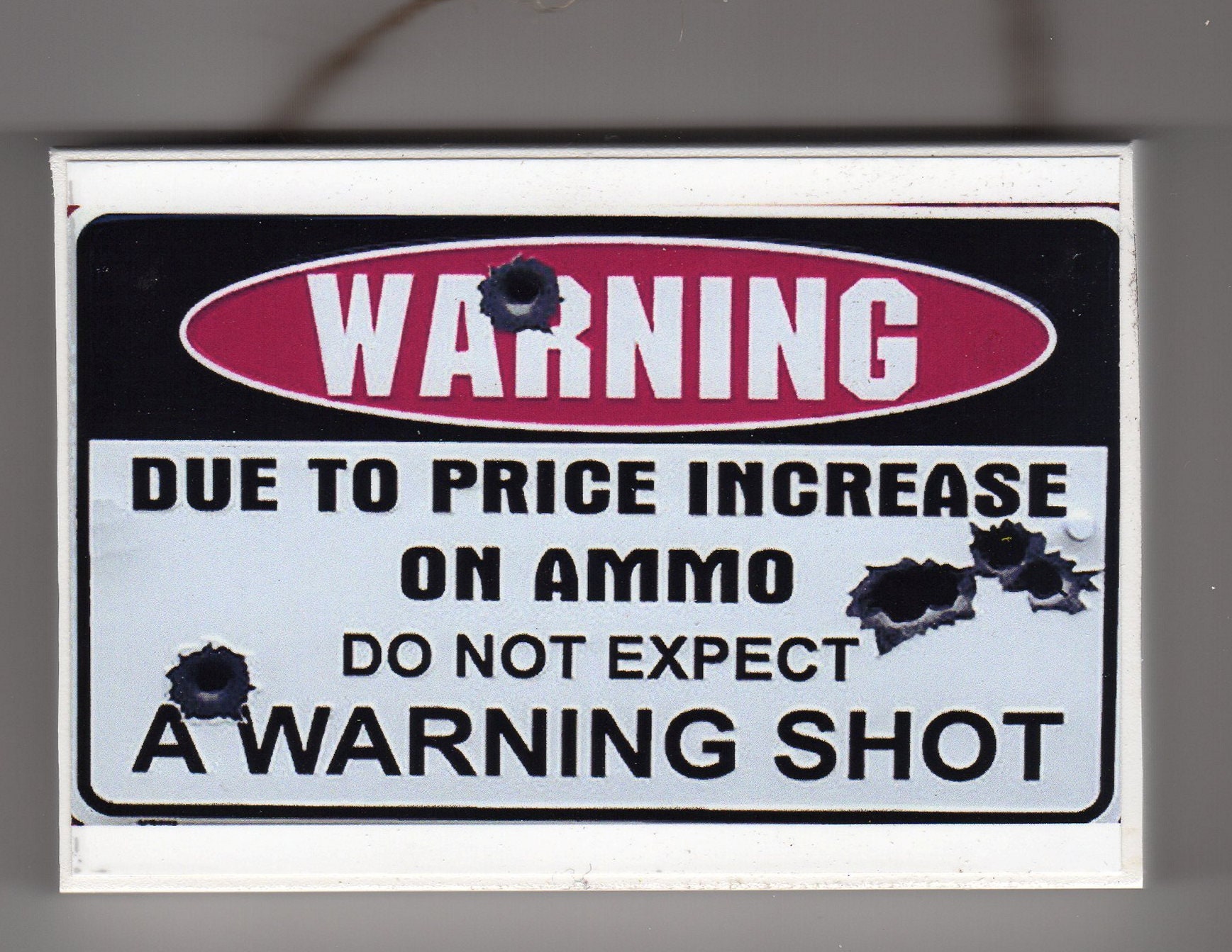 NOTICE Firearms Welcome PHOTO sign Guns Welcome Mancave Funny Door Decor Photo 