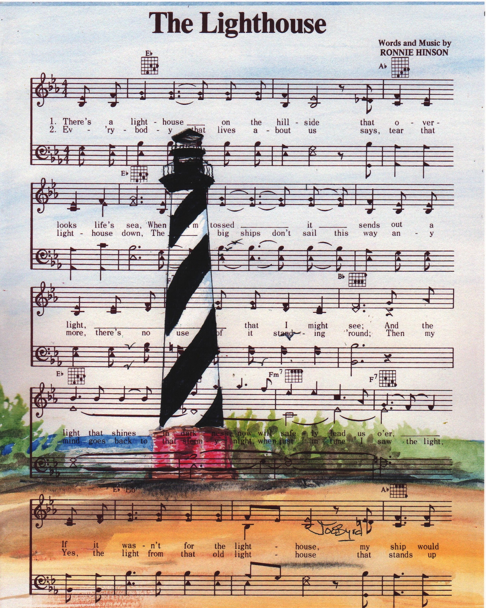 Cape Hatteras Lighthouse Original Art Printlighthouse Etsy