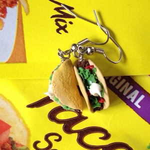 Hard Shell Taco Dangle Earrings