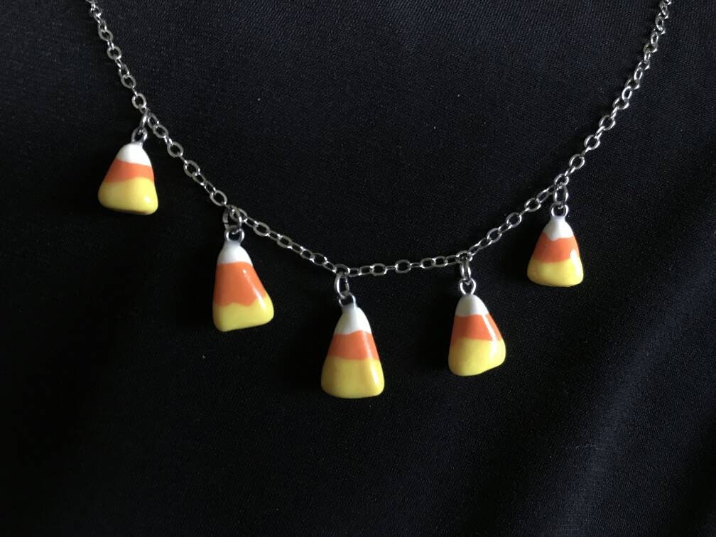 Buy Candy Corn Glass Seed Beads Choker, Halloween Beads Necklace, White  Yellow Orange Beaded Necklace Online in India - Etsy