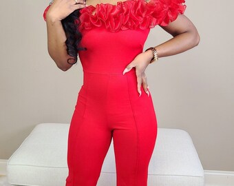 Red Violet Jumpsuit