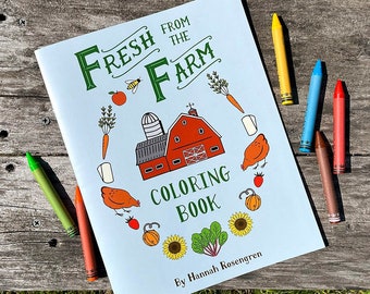 Fresh from the Farm Coloring Book
