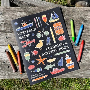 Portland, Maine Coloring Book