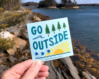 Go Outside Sticker