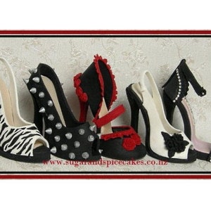 TUTORIAL: Cake making - Cake Topper, Stiletto sugar shoe (digital), learn to work with fondant, gumpaste, decorate cakes, 21st birthday, art