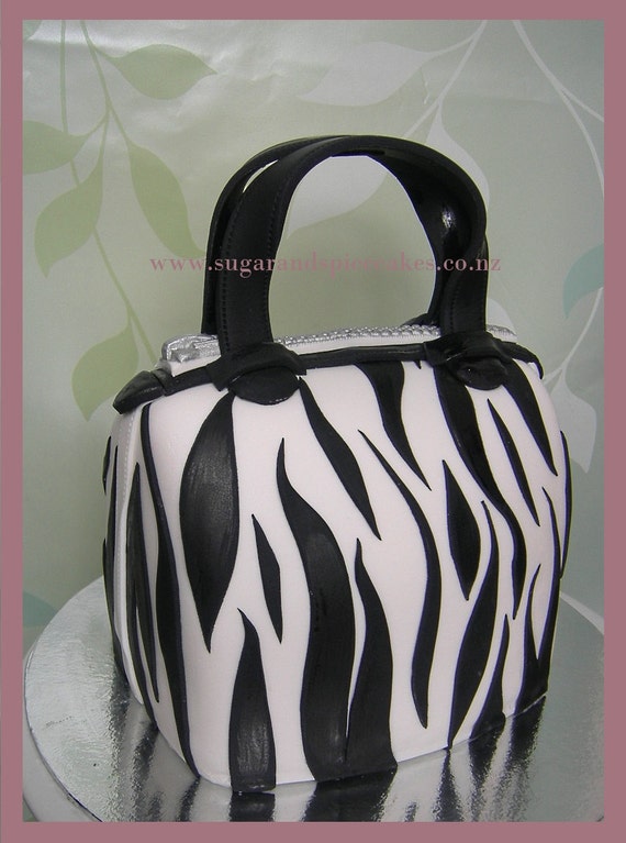 1PC Red Small Flap Luxury Designer Ladies Bag Purse Cake Cupcake Topper,  1/6 scale Handbag