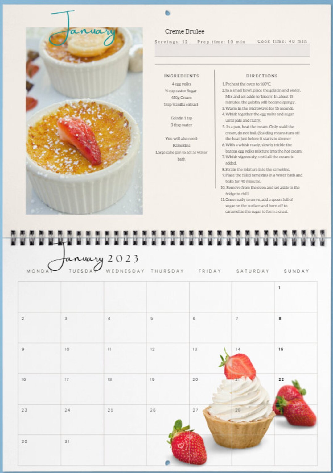Calendar Printable | 2023 Monthly Planner | A4 and Letter Printable Calendar, Minimalist ...