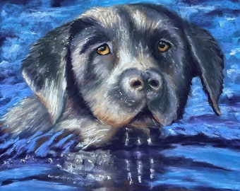 Hand Painted Pastel Pet Portrait