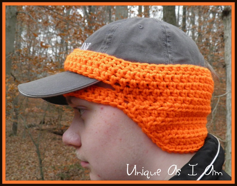 Crochet Baseball Cap Earwarmer PATTERN ONLY - Etsy