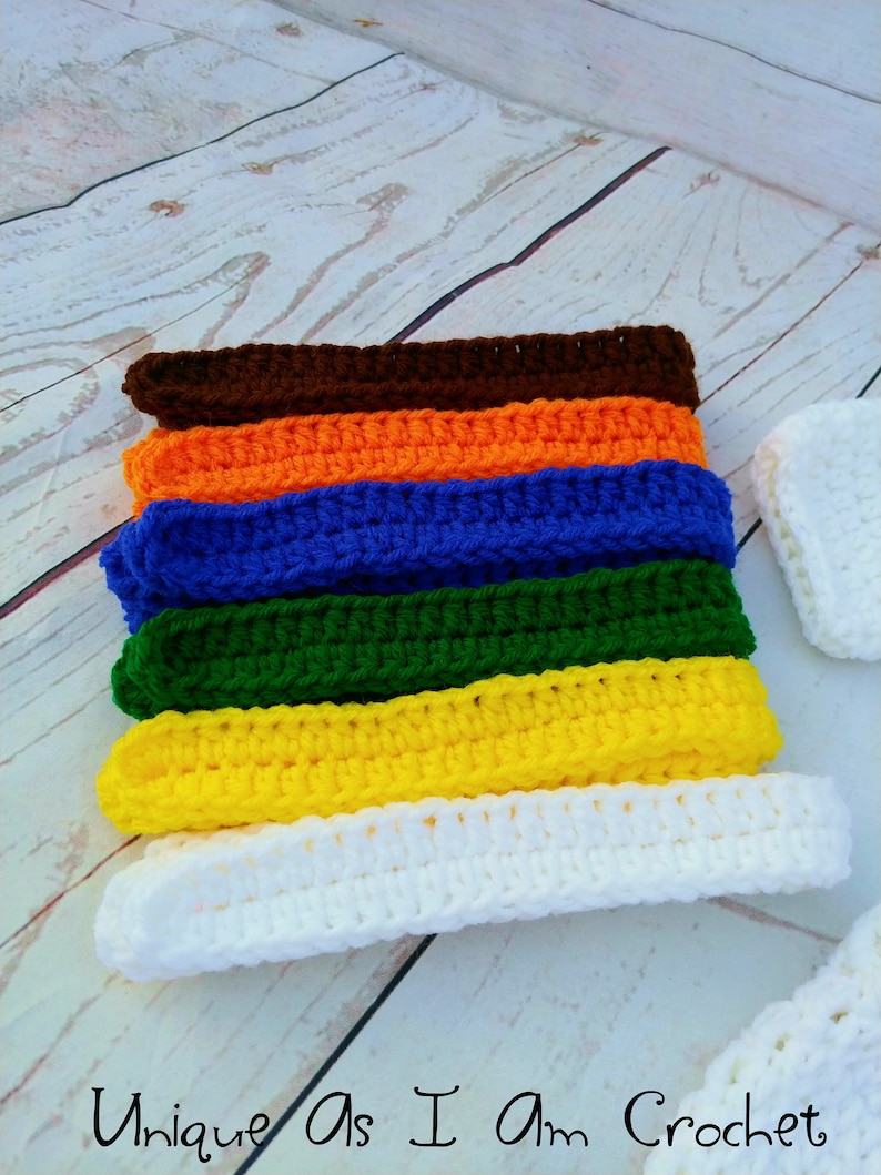 Crochet Baby Gi Karate Uniform setphoto prop
