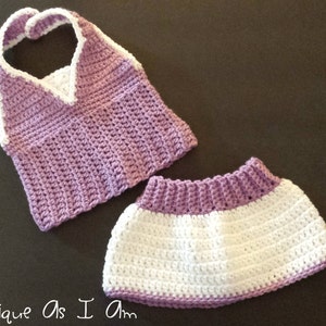 PATTERN ONLY...Crocheted Baby Girl Golfer Set Patterns