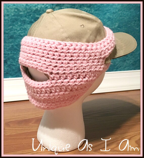crochet baseball ear warmer pattern