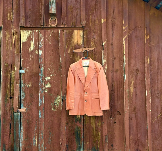 70's Brown Leather Jacket, Vintage Jacket, Vintage