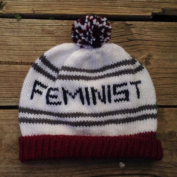 FEMINIST print statement beanie