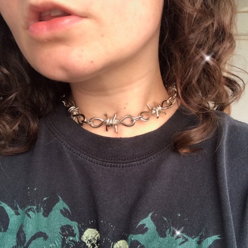 Barbed Wire Choker - Etsy