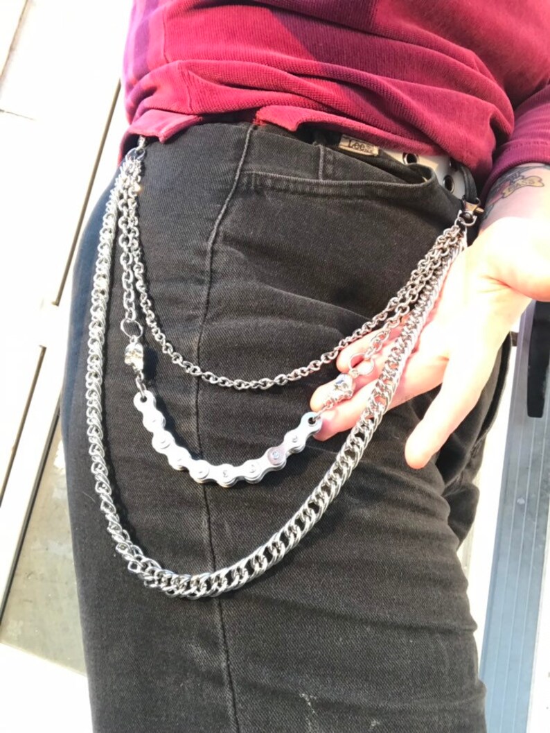 Heavy Duty Skater Biker Triple Wallet Chain Etsy