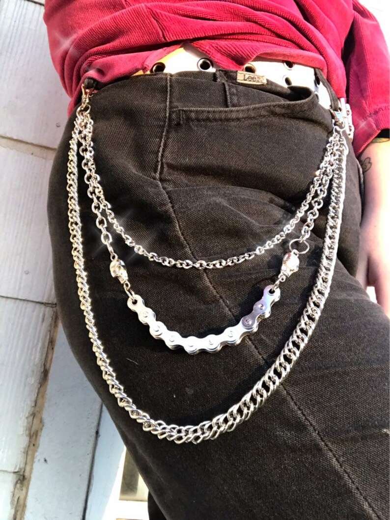 Heavy Duty Skater Biker Triple Wallet Chain Etsy
