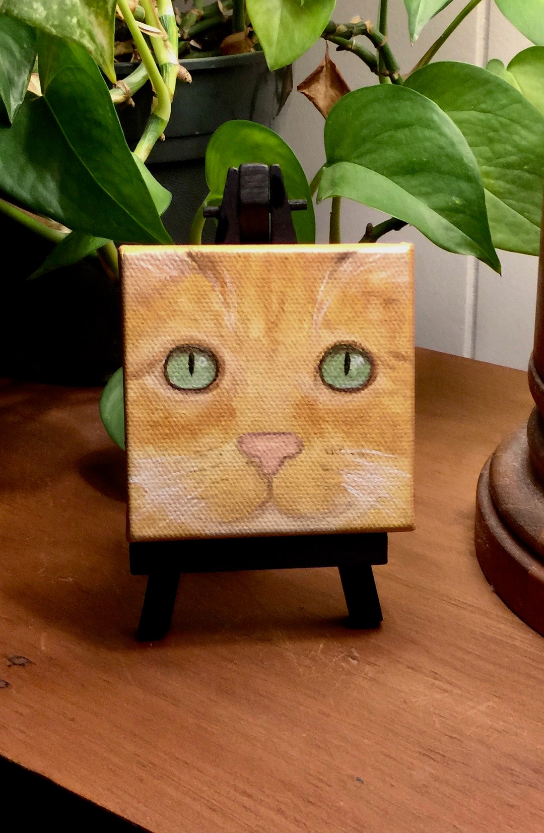 Orange Tabby Cat Painting Ginger Cat Painting Orange Cat Etsy