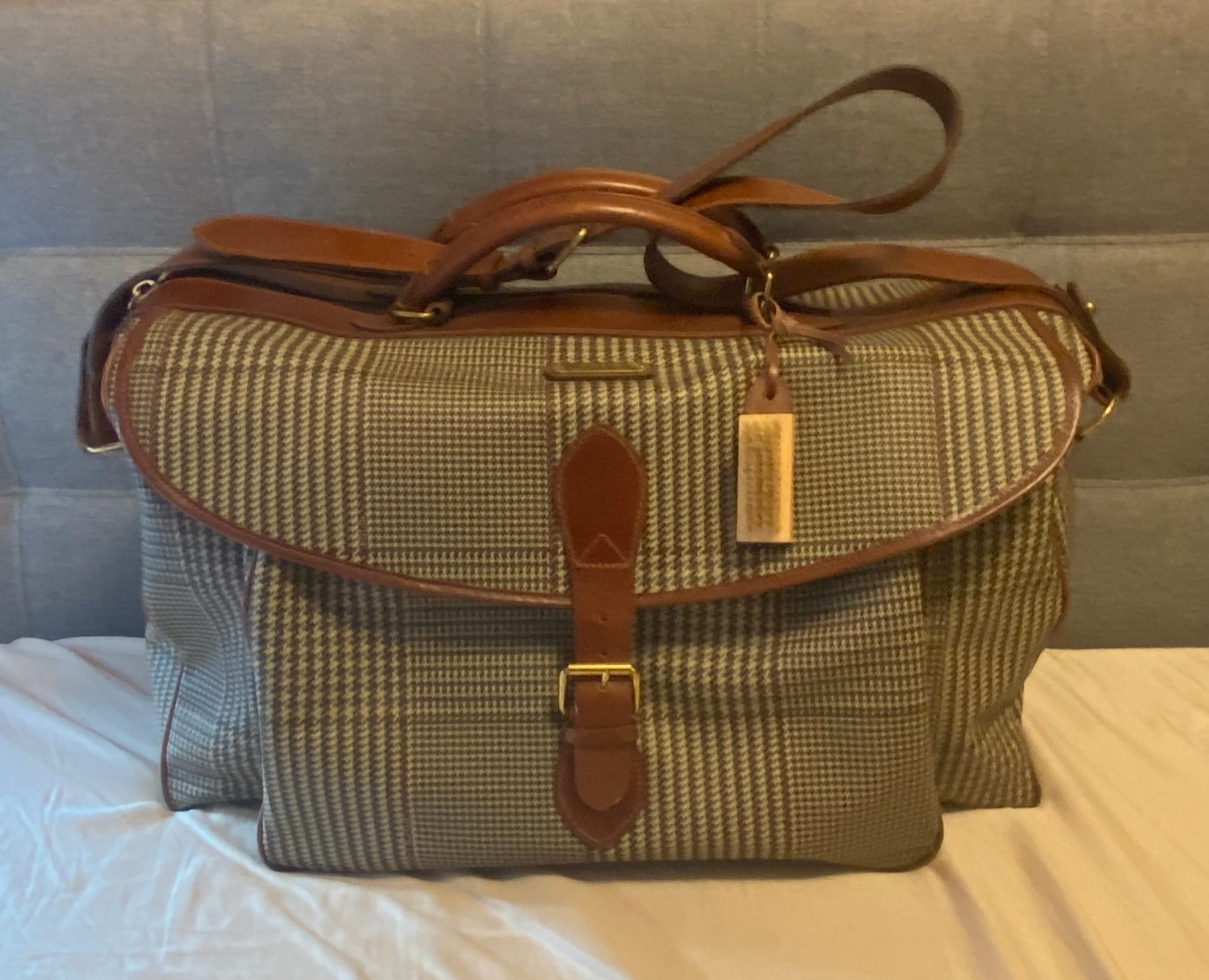 Vintage Polo Ralph Lauren Plaid Duffle - Etsy
