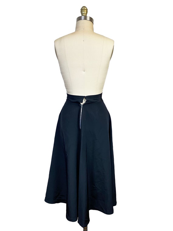 Vintage 1940s 1950s Black Full Skirt - Classic Ev… - image 3