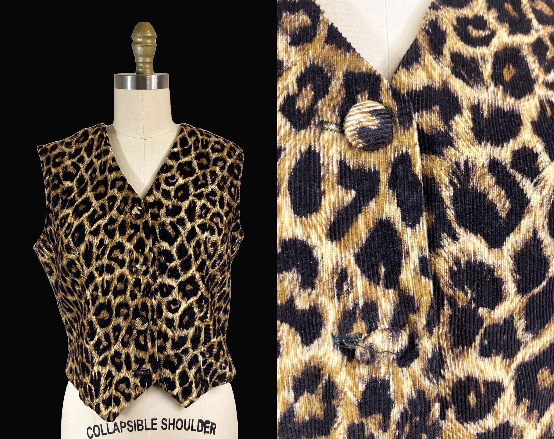 ジャケット・アウター 737 Corduroy Leopard Oversized Down Vest COOTIE / Corduroy Leopard Oversized Down Vest
