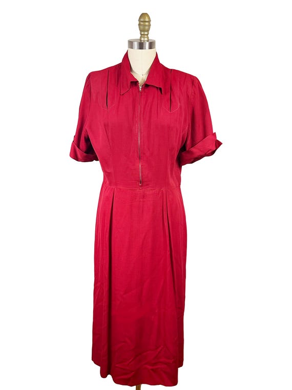 red dress zipper down front Zip me up Front or Back Red Dress  MICOR GLOBAL CORP