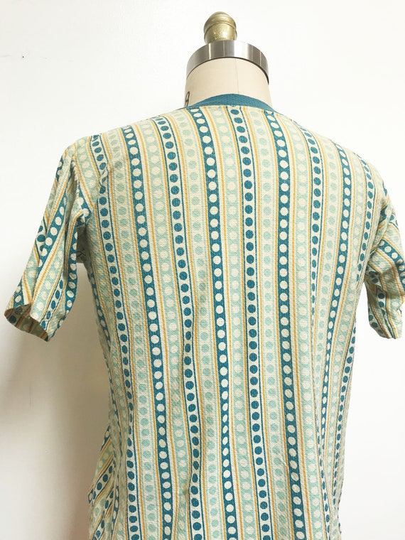 Vintage Rare 1960s 1950s T-shirt - Polka Dot V Ne… - image 6