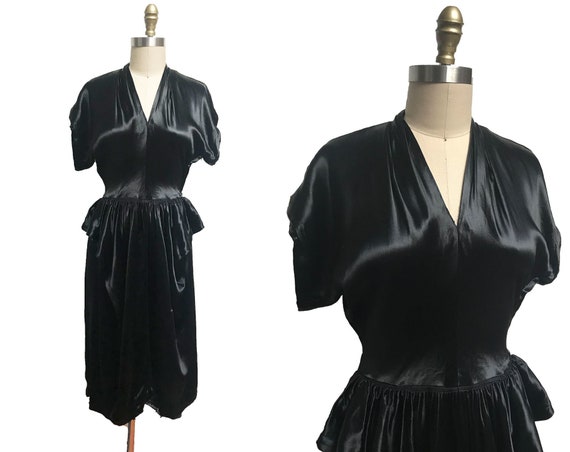 thick satin dress