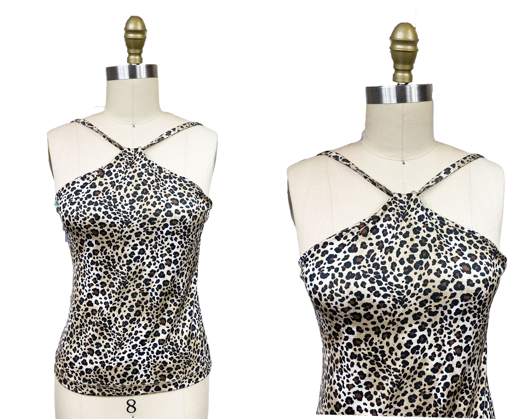 white cheetah print tank top