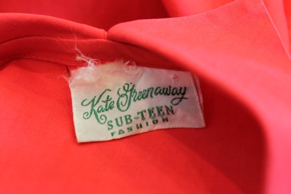 Vintage 1950s Red Shirt Dress- Summer Cotton Day … - image 7