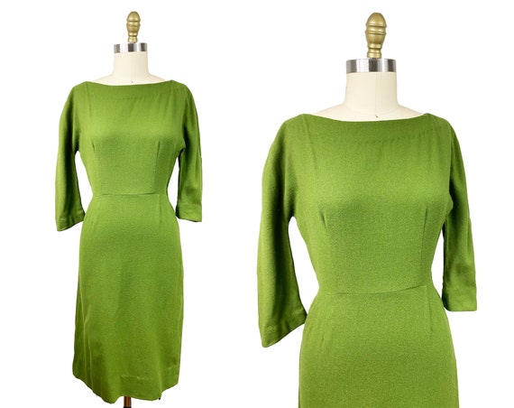 Vintage 1960s Olive Green Pencil Dress - Form Fitting Waist: 26" - Etsy Denmark Vintage 1960s Olive Green Pencil Dress - Form Fitting Waist: 26" - Etsy Denmark