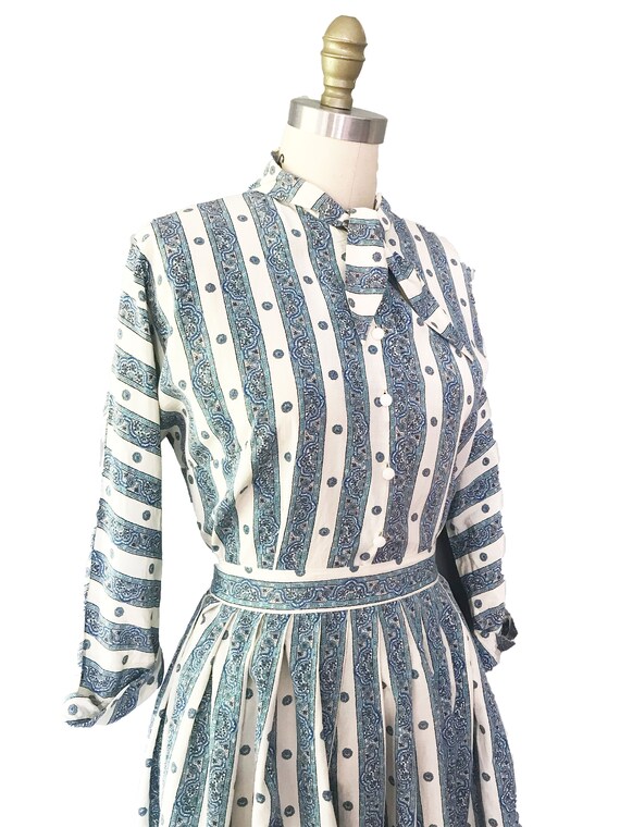 Vintage 1950s Set: 2PC Blouse with Matching Skirt… - image 3