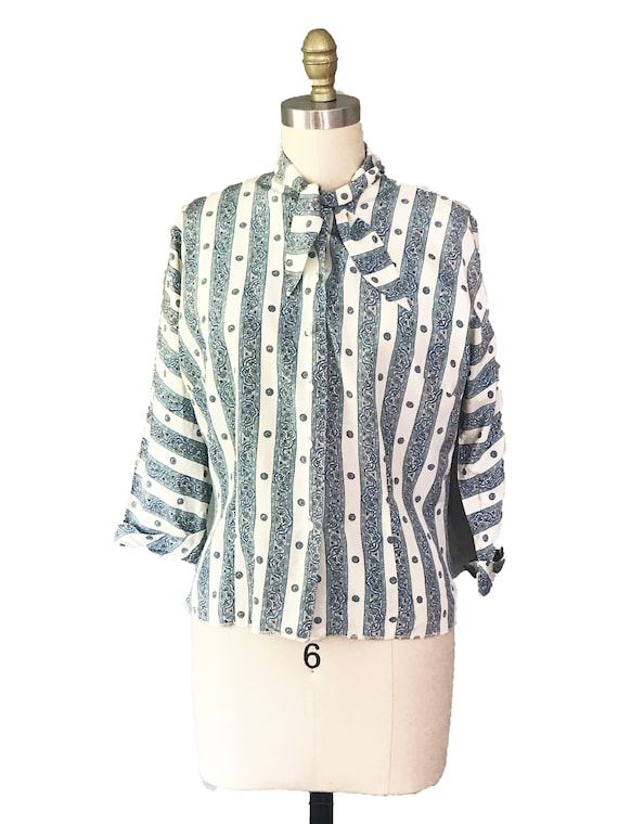 Vintage 1950s Set: 2PC Blouse with Matching Skirt… - image 4