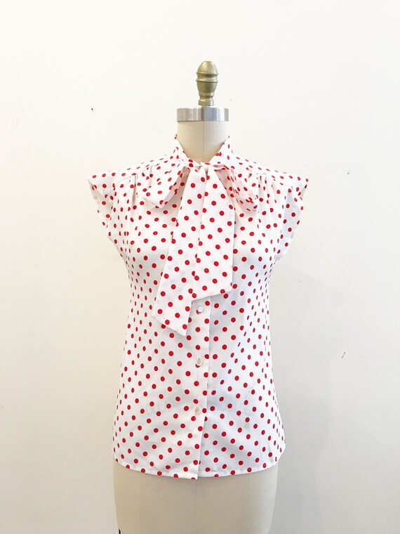 jcpenney polka dot blouse