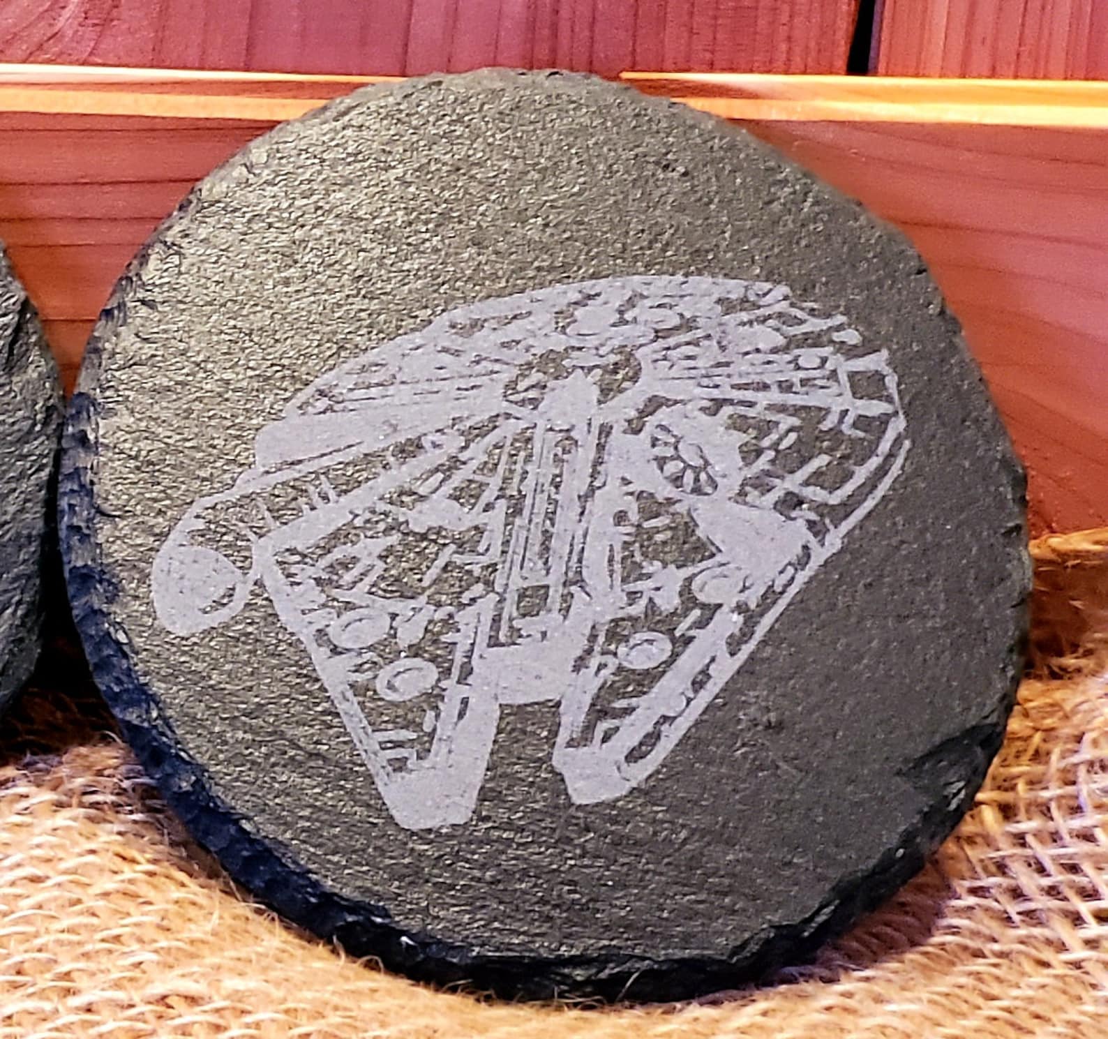 Set of FOUR Fan Themed Laser Engraved Slate Coasters Etsy
