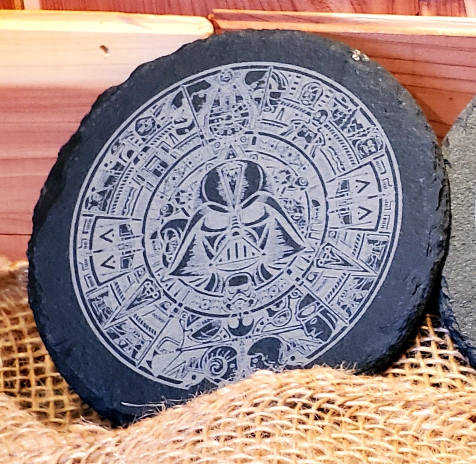 Set of FOUR, Fan Themed Laser Engraved, Slate Coasters Etsy