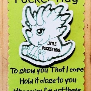 Pocket HUG DINOS A small gift for those you care about so they know your thinking about them where ever they go image 2