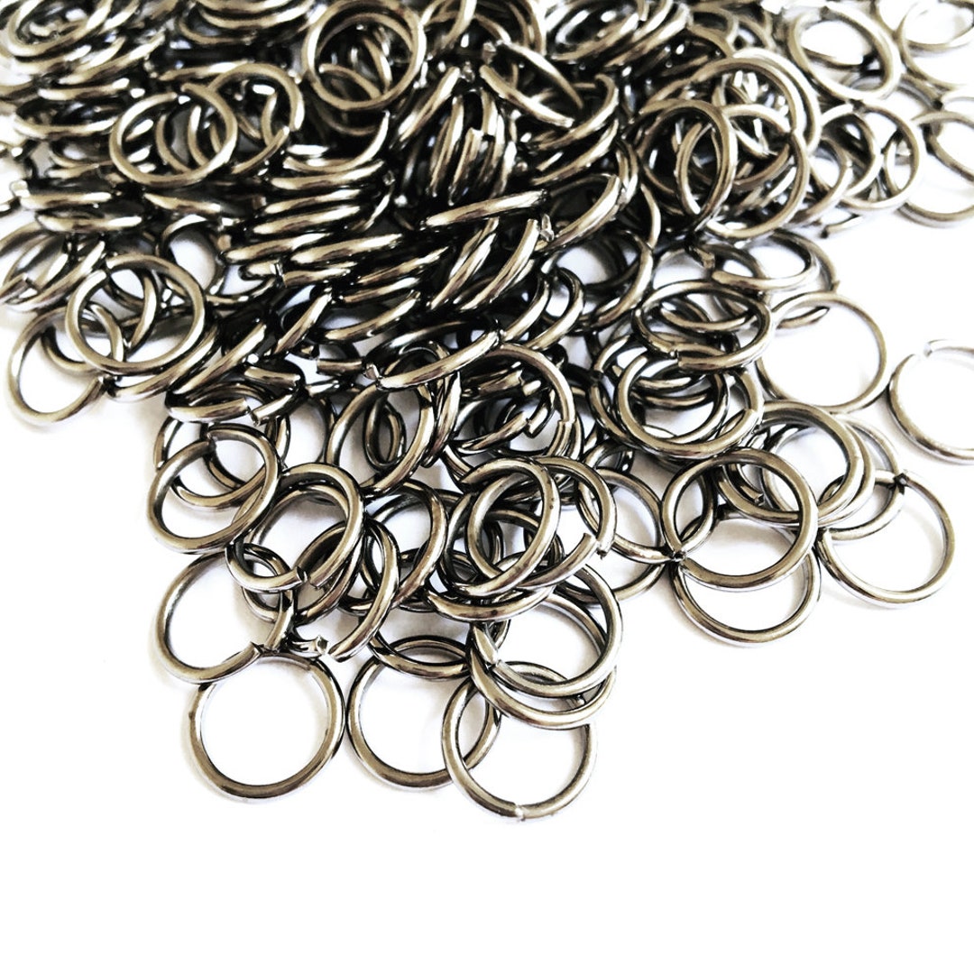 200 X 9mm Iron Jump Rings 9mm Closed Jump Rings Closed Jump Ring