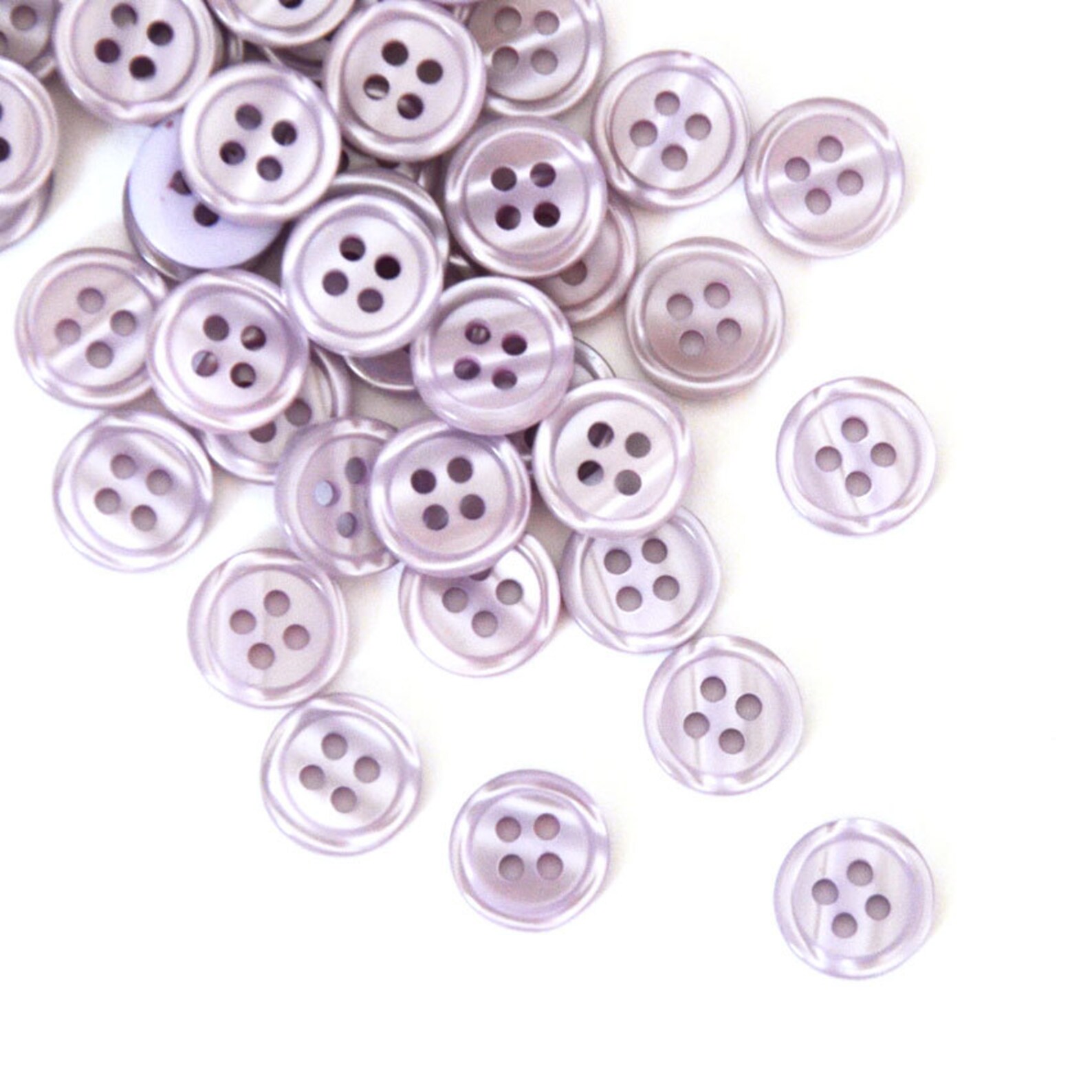 Small Lilac Buttons 10mm 0.4 50 Lilac Buttons Etsy