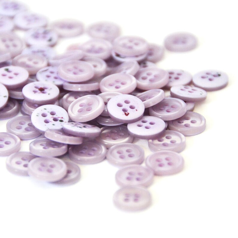 Small Lilac Buttons 10mm 0.4 50 Lilac Buttons Etsy