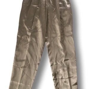 Norma Kamali Vintage Gold Lame High Waist Pants