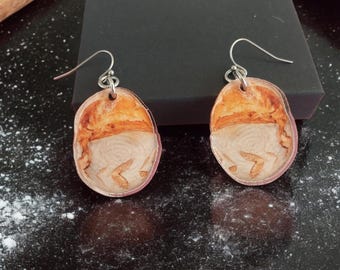Sourdough Bread Earrings - Fun Quirky Loaf of Bread Food Jewelry
