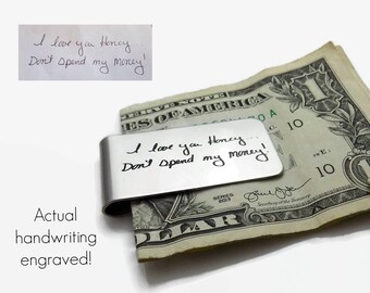 Signature Money Clip Etsy -