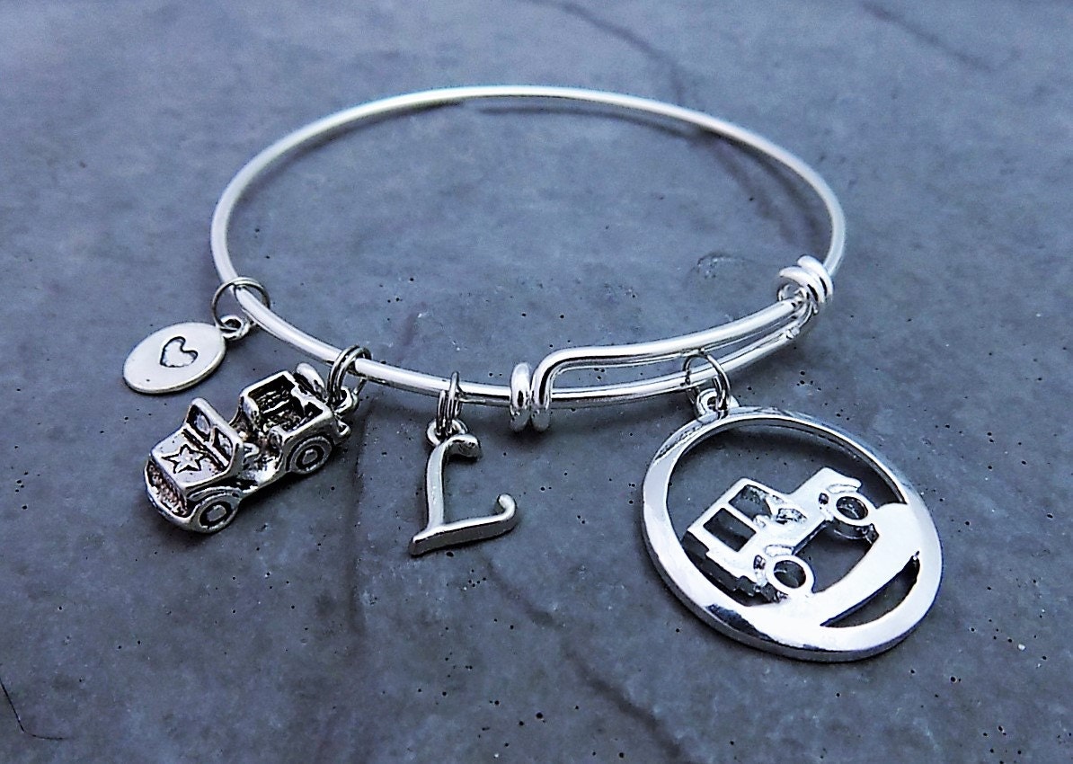 Jeep Charm Bracelet Jeep Jewelry Your choice of Expandable Etsy