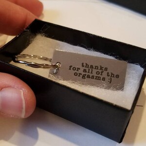 Custom Keychain Engraved Stainless Steel - Personalized Gift for Him or Her image 8