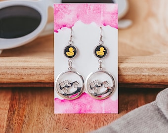 Jeep Ducking Dangle Earrings – Off Road 4x4 SUV Jewelry