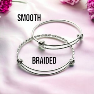 Custom Charm Bracelet Personalized Expandable Bangle Customize your own Affordable Jewelry Gift for Her image 2
