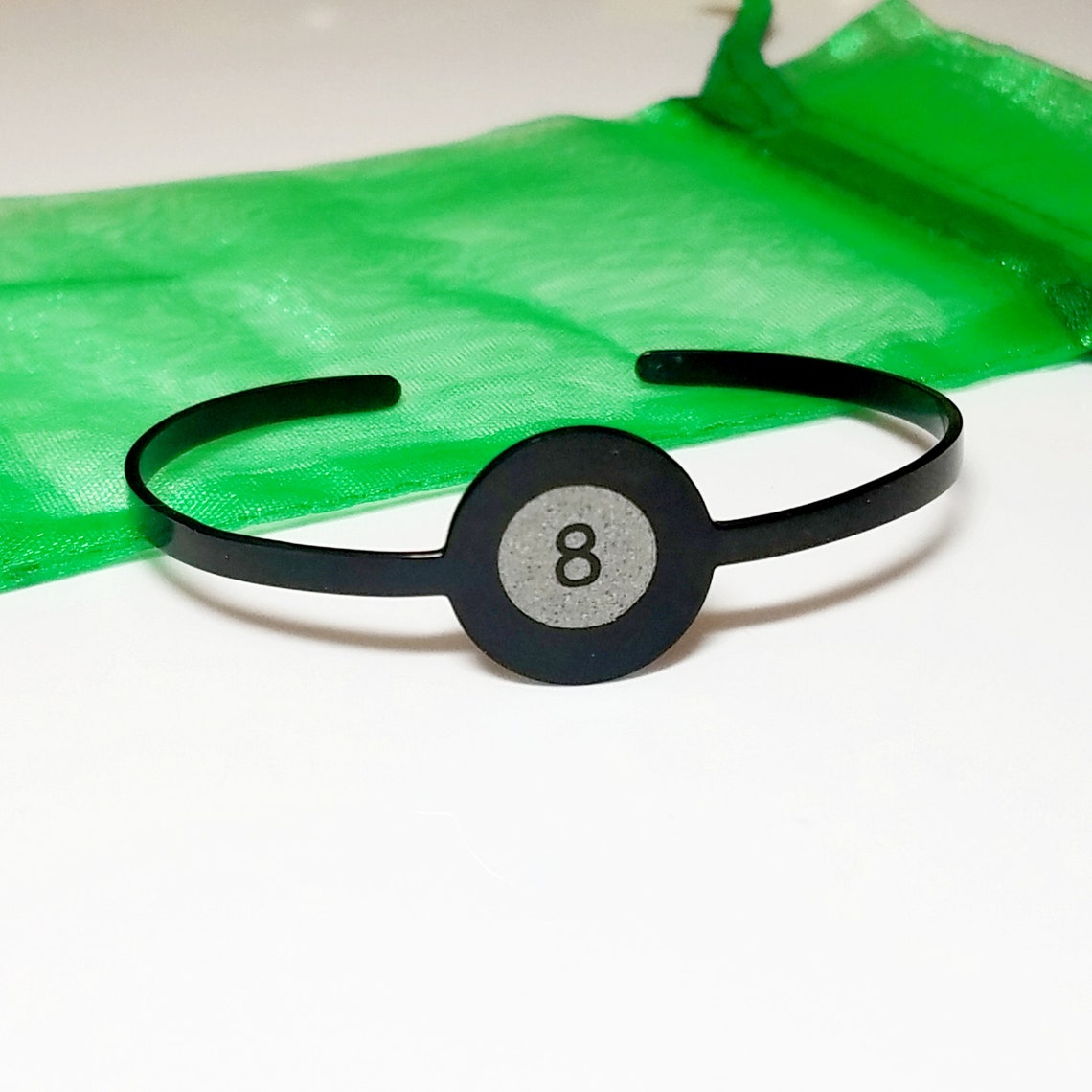 8 Ball Jewelry Cuff Bracelet Billiards Pool Player Gift Etsy