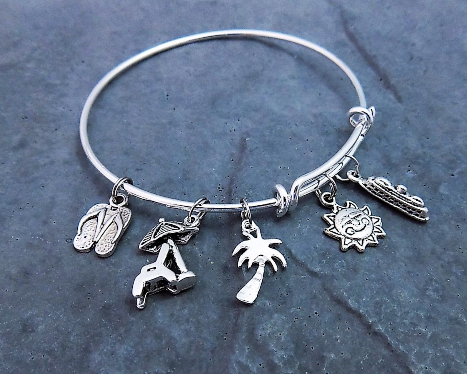 Cruise Charm Bracelet Traveler Gift Destination Wedding Etsy